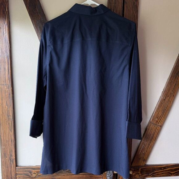 Women's Navy Blue Blouse - Picture 2 of 3